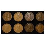 8 NICE EARLY SEMIKEY WHEAT CENTS