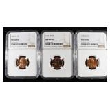 (3) NGC GRADED LINCOLN CENTS