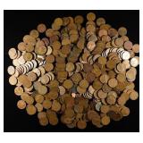 (500) 40'S & 50'S WHEAT CENTS