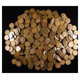 (500) WHEAT CENTS: MIXED DATES