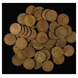 (50) INDIAN HEAD CENTS