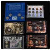 (6) COIN SETS AND PLAQUES