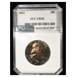 1961 FRANKLIN HALF DOLLAR PCI PERFECT GEM PROOF