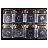 (4) 2025-D, (4) 2025 SHIELD CENTS ICG MS66RD