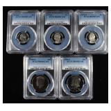 (5) PCGS GRADED COINS