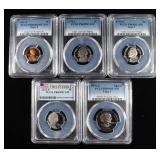 (5) PCGS GRADED COINS