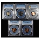 (5) PCGS GRADED COINS