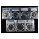 (7) PCGS GRADED COINS