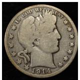 1914 BARBER HALF DOLLAR