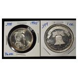 1 OZ 0.999 & 0.5 OZ 0.999 SILVER ROUNDS
