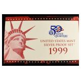 1999 US SILVER PROOF SET
