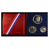 1976 SILVER 3 COIN PROOF SET