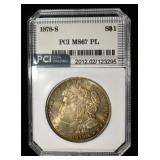 1878-S MORGAN DOLLAR PCI SUPERB GEM BU PL