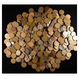 (500) 40'S & 50'S WHEAT CENTS