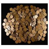 (500) WHEAT CENTS: MIXED DATES