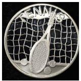 TENNIS 1 OZ .999 SILVER ROUND