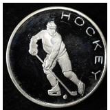 HOCKEY 1 OZ .999 SILVER ROUND