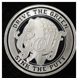 GOLF 1 OZ .999 SILVER ROUND