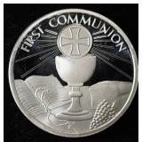 FIRST COMMUNION 1 OZ .999 SILVER ROUND