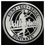 VOLLEYBALL 1 OZ .999 SILVER ROUND