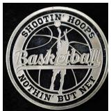 BASKETBALL 1 OZ .999 SILVER ROUND
