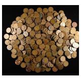 (500) 40'S & 50'S WHEAT CENTS