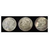 1921-P, D, & S MORGAN DOLLAR