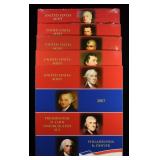 2007-09, 11 & 14 $1 PRESIDENTAL U.C. SETS