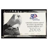 2008 SILVER QUARTER PROOF SET