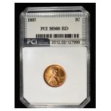 1937 WHEAT CENT PCI SUPERB GEM+ BU RD