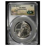 1776-2026-P ENDURING LIBERTY HALF DOLLAR CAC MS-64