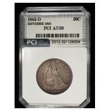 1842-O REV 42 LIBERTY SEATED 50C PCI AU/BU