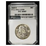 1949-S FRANKLIN HALF DOLLAR PCI SUPERB GEM BU