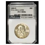 1953-S FRANKLIN HALF DOLLAR PCI CH/GEM BU FBL