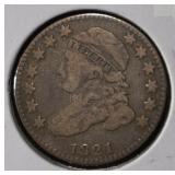 1821 CAPPED BUST DIME SM DATE VF