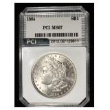 1884 MORGAN DOLLAR PCI SUPERB GEM BU