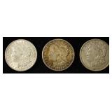 1921-P, D, & S MORGAN DOLLAR