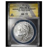 2021-CC MORGAN DOLLAR ANACS MS70