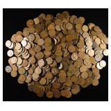 (500) 40'S & 50'S WHEAT CENTS