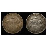 1892 & 1893 50C COMMEM COLUMBIAN EXPOSITION