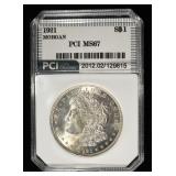 1921 MORGAN DOLLAR PCI SUPERB GEM BU