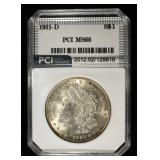1921-D MORGAN DOLLAR SUPERB GEM BU