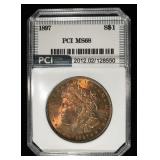 1897 MORGAN DOLLAR PCI SUPERB GEM+ BU