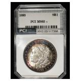 1893 MORGAN DOLLAR PCI GEM BU