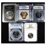 GRADED COIN COLLECTORS LOT
