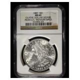 1887 MORGAN DOLLAR NGC MS-63 OLATHE HOARD