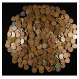 (500) 40'S & 50'S WHEAT CENTS