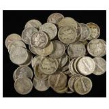(50) MERCURY DIMES