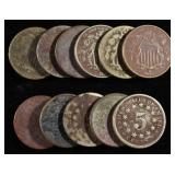 (11) SHIELD NICKELS