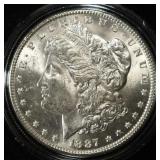 1887 MORGAN DOLLAR CH BU
